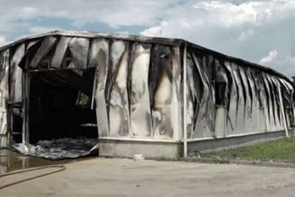 Požar u krugu firme Kemeko BH u Lukavcu, materijalna šteta ogromna