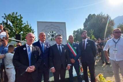 Komšić u Italiji prisustvovao otvaranju spomen obilježja 'Cvijet Srebrenice'