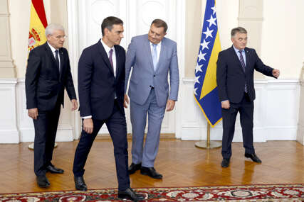 Pogledajte kako su članovi Predsjedništva BiH dočekali premijera Španije: Dodik u svom stilu
