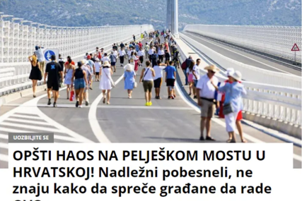 NIJE IM DUGO TREBALO  Srbijanski i hrvatski mediji se prepucavaju zbog Pelješkog mosta