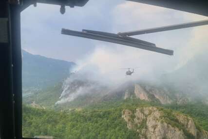 Helikopteri OS BiH na terenu: Požari još uvijek aktivni