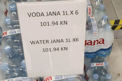 Kruži slika iz prodavnice u Dubrovniku: Hrvati se čude cijeni pakovanja obične vode