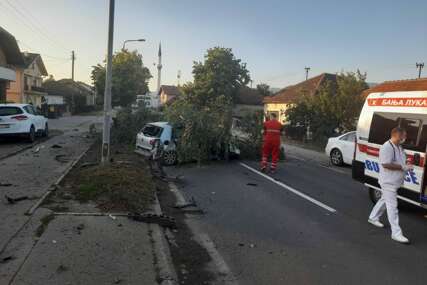 Nesreća na ulazu u Banja Luku: Dvije osobe povrijeđene