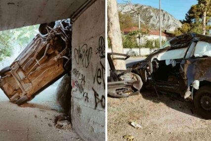 Dvije teške nesreće jutros u BiH: Automobili skoro uništeni