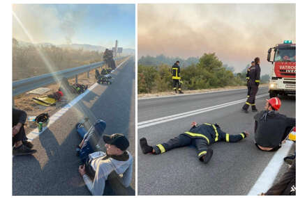 Nakon burne noći u Hrvatskoj, vatrogasci padaju od umora