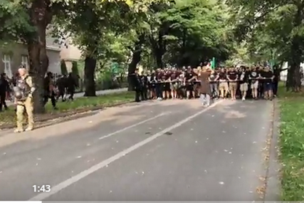 (VIDEO)  Gori Grbavica! Horde zla krenula prema stadionu