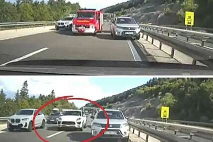 Bezobrazluk: Vozači napravili hitni trak za vatrogasce i onda stiže Porsche