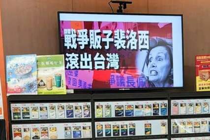 Hakovani televizori u trgovinama na Tajvanu: "Ratna huškačice Pelosi, odlazi"