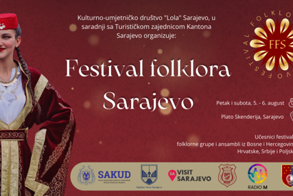 Na Festivalu folklora Sarajevo mladi iz BiH, Srbije, Hrvatske i Poljske