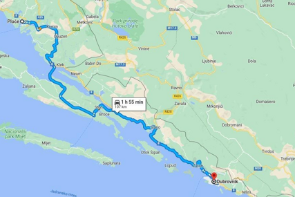 Zašto se vlasnicima iPhonea Pelješki most ne nudi kao opcija za put do Dubrovnika? 