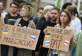 Antiratni protest u centru Beograda: "Putin nije brat, Putin je rat"
