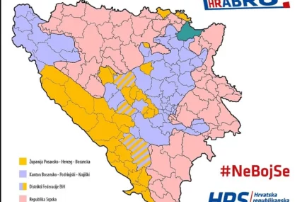Preustroj Federacije BiH: Hrvatska republikanska stranka crta nove karte