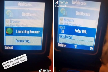 Hit snimak s TikToka: Može li 18 godina stara Motorola pristupiti TikToku? 