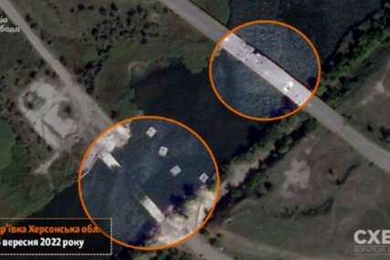 Ukrajinci objavili satelitske snimke: "Uništili smo ključan strateški most u Hersonu"