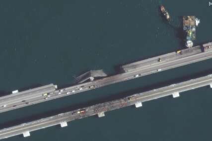 Most na Krimu pogođen projektilima Storm Shadow