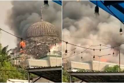 Gori islamski centar u Džakarti: Plamen progutao džamiju