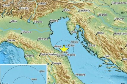 Zemljotres jačine 5,7 stepeni zatresao Italiju, treslo se i u BiH