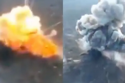 PAKAO NA ZEMLJI  Snimka razaranja ruskog konvoja djeluje nestvarno, objavili video uništenja