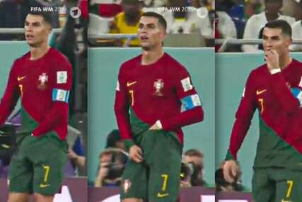 Ronaldo na utakmici s Ganom zavukao ruku u hlačice, izvadio nešto, pa to pojeo