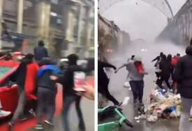 Veliki neredi u Briselu nakon utakmice Mundijala, pogledajte šta su radili navijači Maroka