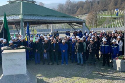 Rudari FBiH svoj dan obilježili u Potočarima, odali počast žrtvama genocida
