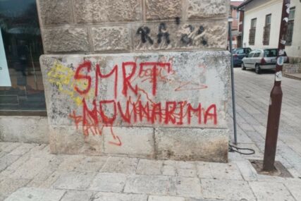 U Mostaru osvanuo grafit “smrt novinarima”
