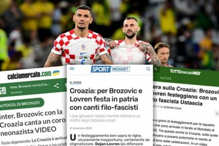 Italija piše o Lovrenu i Brozoviću: "Pjevali su pjesmu ikone nacionalističke desnice"