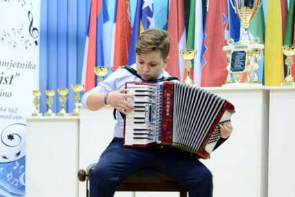 Dvanaestogodišnji Đorđe iz Bijeljine pobjednik Svjetskog trofeja harmonike u Kini