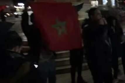 Ovako su Marokanci proslavili pobjedu u srcu Sarajeva