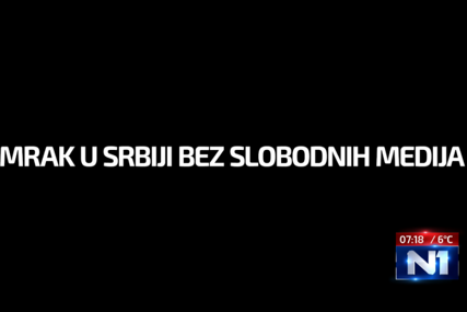 Televizije N1 i Nova S prekinule emitovanje programa u Srbiji: "Mrak bez slobodnih medija"