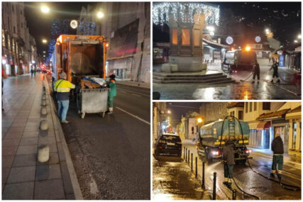 Radnici objavili izvještaj: Samo za novogodišnju noć u Sarajevu skupljeno 23.580 kg komunalnog otpada!