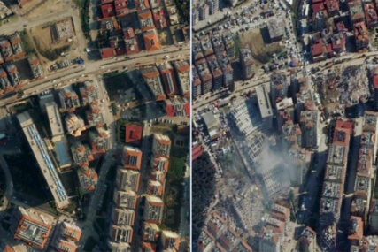 PRIJE I POSLIJE KATASTROFE Kinezi dostavili precizne satelitske podatke o zemljotresu u Turskoj