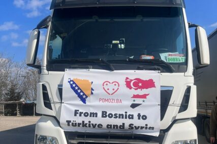 Prvi šleper pomoći iz BiH stigao na odredište u Tursku: Stigle grijalice, agregati, vreće za spavanje...