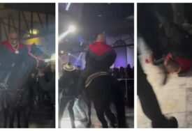 Poznatog pjevača zbacio konj nakon što je uplašenu životinju uveo na zabavu