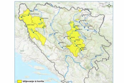 Prognozira se porast vodostaja zbog topljenja snijega i padavina na vodnom području rijeke Save