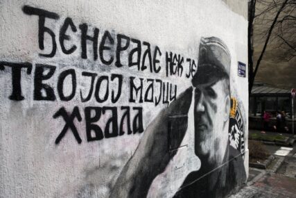 Čišćenje u Srbiji: Traže uklanjanje grafita posvećenih ratnom zločincu Ratku Mladiću