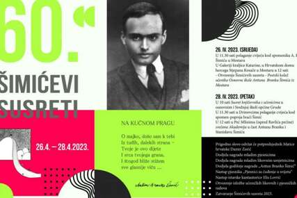 60. Šimićevi susreti od 26. do 28. aprila u Mostaru i Grudama