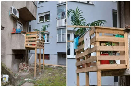 "Da prođe jeftinije": Ovo je drveni balkon iz Zagreba koji je šokirao mnoge