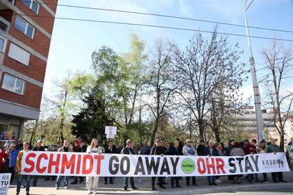 TUGA Nezadovoljni građani ispred OHR-a traže odlazak Schmidta