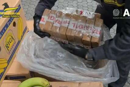 Maštoviti dileri: Italijanska policija pronašla kokain vrijedan 800 miliona eura među bananama