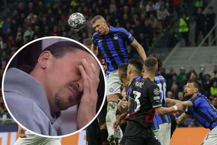 Reakcija Zlatana Ibrahimovića nakon gola Džeke protiv Milana je neprocjenjiva