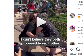 (VIDEO) Djevojka i dečko zaprosili se u isto vrijeme, snimak je postao hit na Instagramu