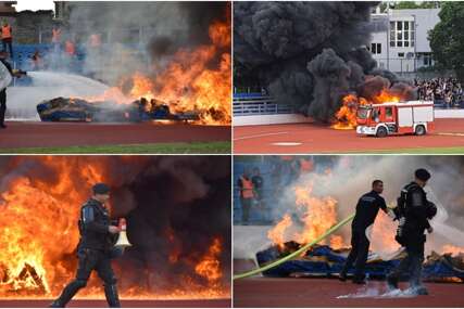 Navijači Širokog Brijega izazvali požar na stadionu u Trebinju