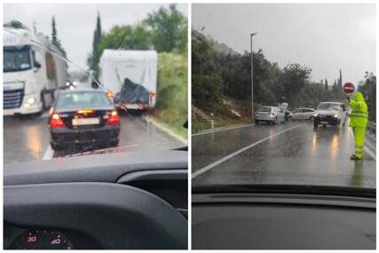 Nevrijeme uzrokovalo haos na cestama: Niz sudara u Dalmaciji, pogledajte kako se iz cisterne izlilo gorivo!
