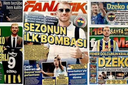 Transfer Edina Džeke u turskim medijima: Fenerbahce doveo kralja golgetera