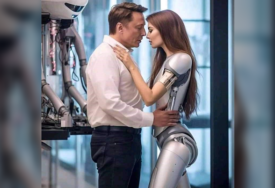 Pogledajte urnebesne AI fotke Elona Muska kako ljubi robota