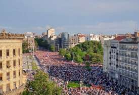 Počeo novi protest "Srbija protiv nasilja" u Beogradu