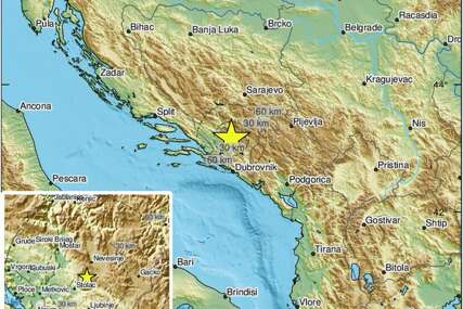Zemljotres pogodio Hercegovinu: Epicentar u blizina Stoca
