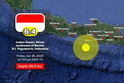 Snažan zemljotres pogodio indonežanski otok Javu, ima i žrtava