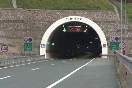 Stanje na putevima: Zatvorena lijeva cijev tunela 1. mart na dionici Zenica-Sarajevo